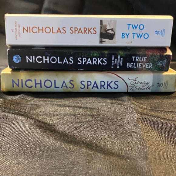 Other - Nicholas Sparks Paperback Stack - White, Black, Cream
